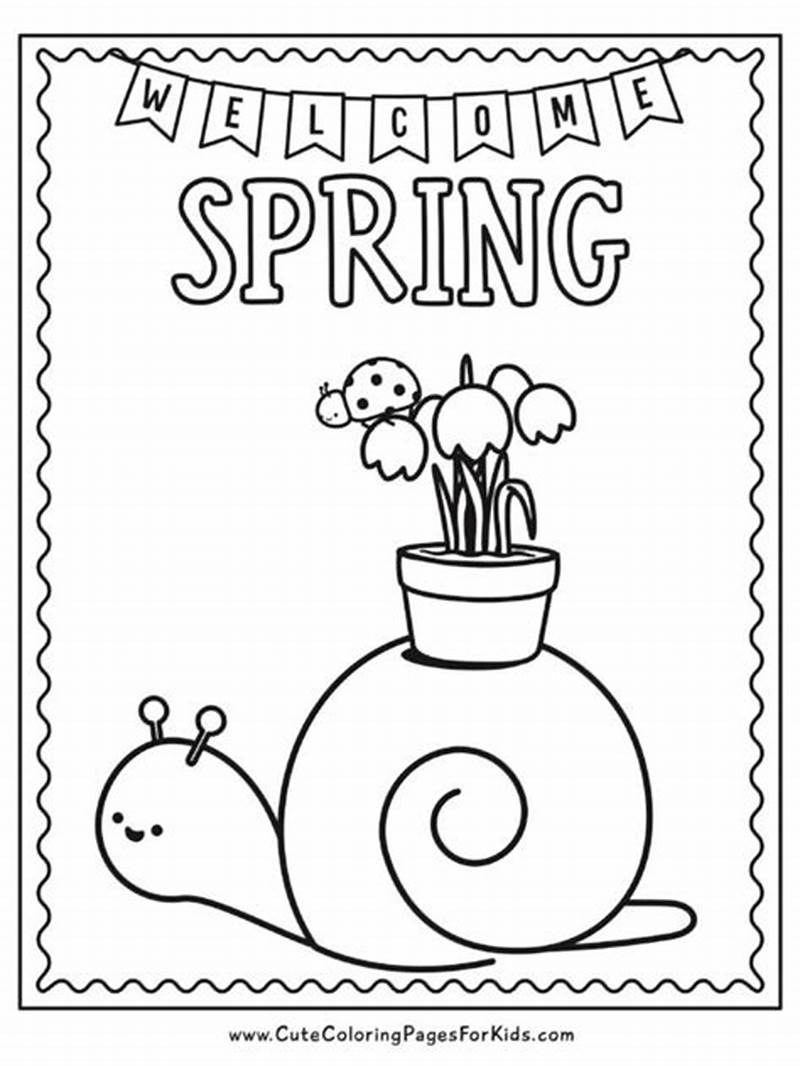Welcome Spring Coloring Pages