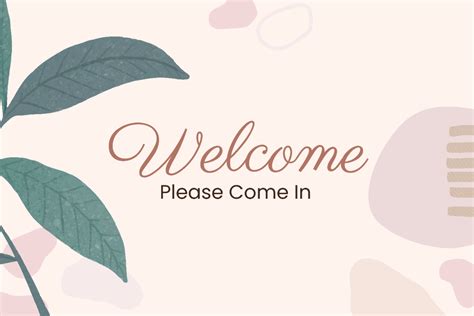 Welcome Template Sign