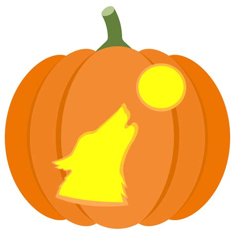 Werewolf Pumpkin Template