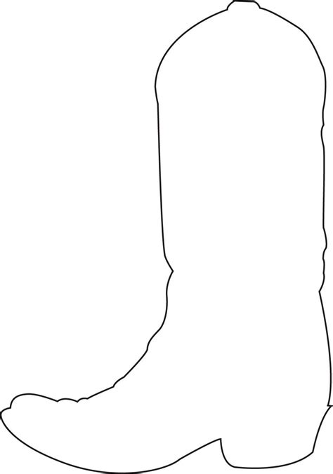 Western Boot Template