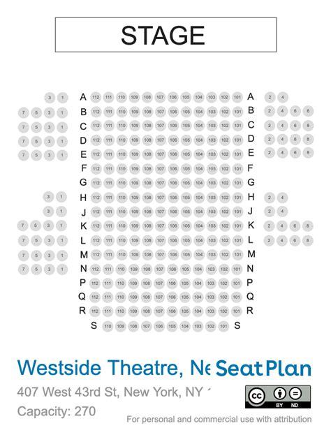 Westside Theater Seating Chart