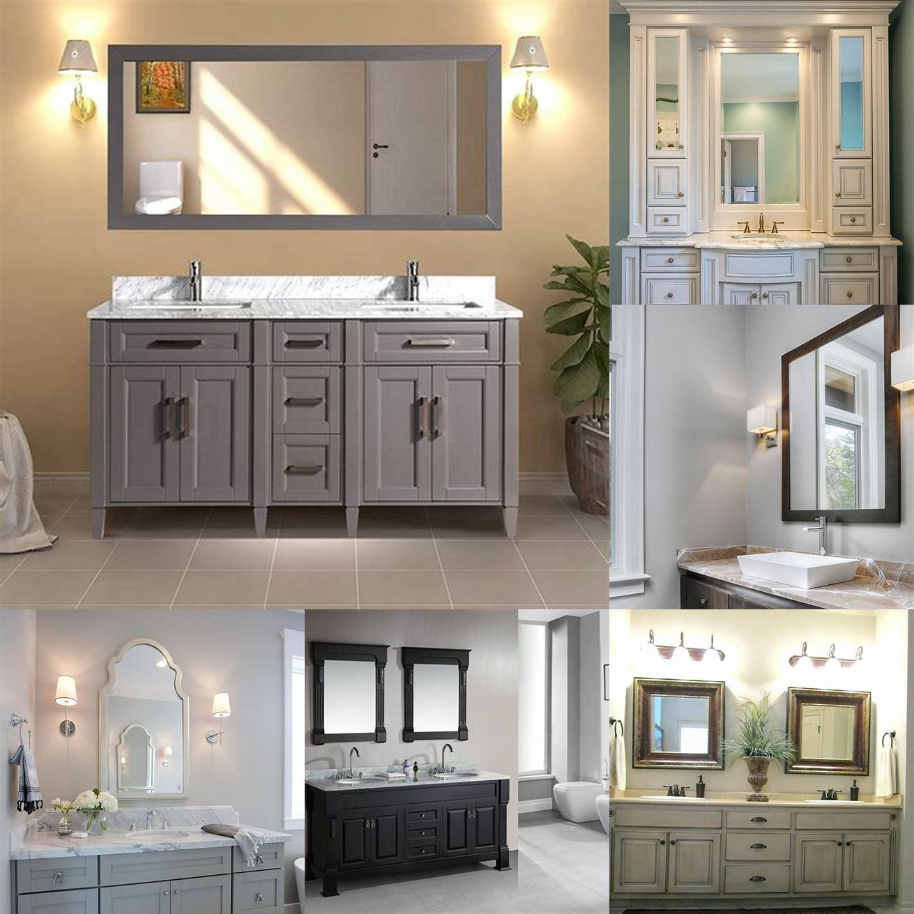 What type of material should I choose for my bathroom vanity and cabinets