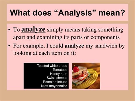 What Does Analysis Mean