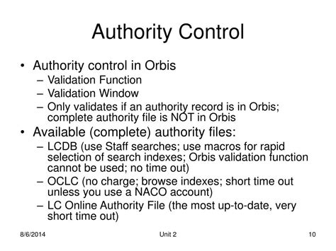 What Is Authority Control In Cataloging
