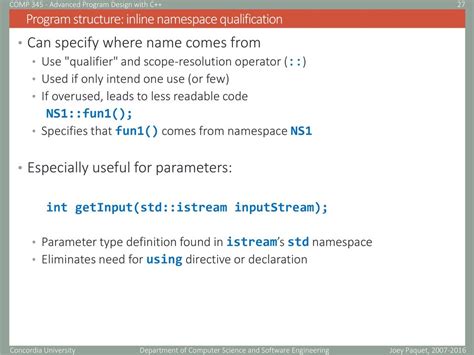 What are inline namespaces for
