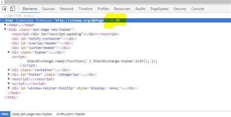 What does 0 double equals dollar zero mean in Chrome Developer Tools