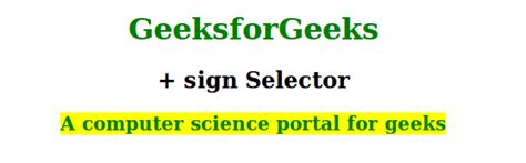 What does the  plus sign CSS selector mean