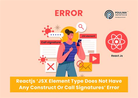 What does the error JSX element type  does not have any construct or call signatures mean