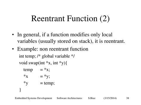 What exactly is a reentrant function