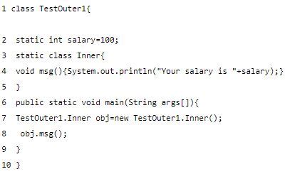 What is a static class in Java closed