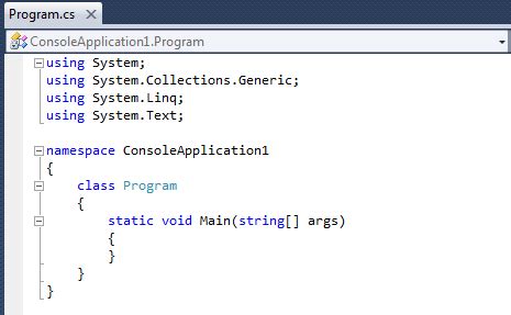 What is the command to exit a console application in C