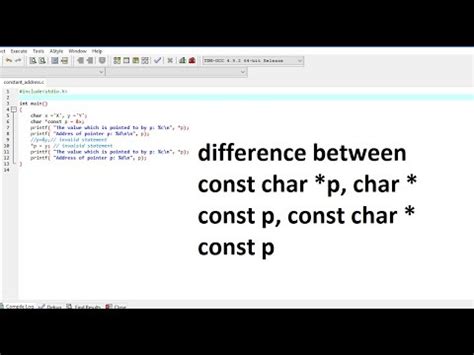 What is the difference between char  const and const char 