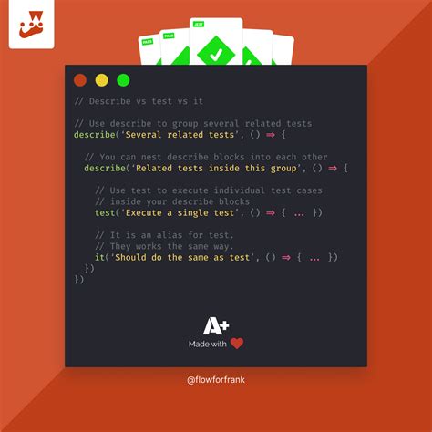 What is the difference between it and test in Jest