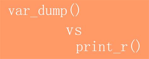 What is the difference between vardump and printr in terms of spitting out an array as string