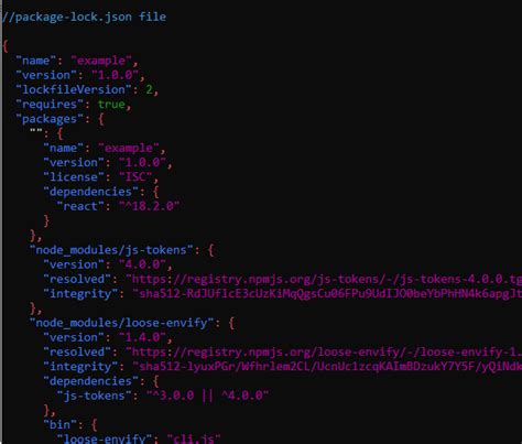 What is the role of the package-lockjson