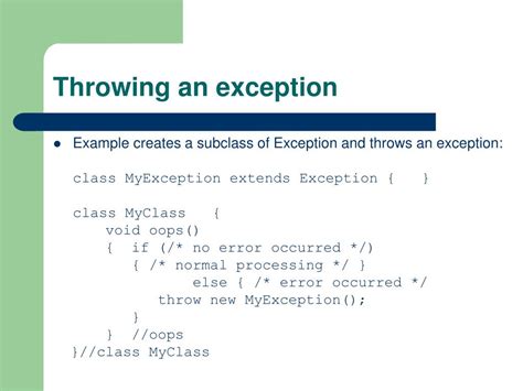 What is the standard exception to throw in Java for not supportedimplemented operations