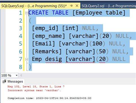 What is the use of the square brackets  in sql statements