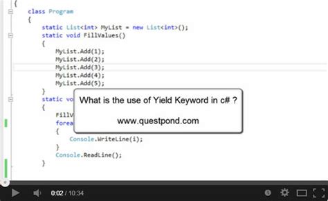 What is the yield keyword used for in C