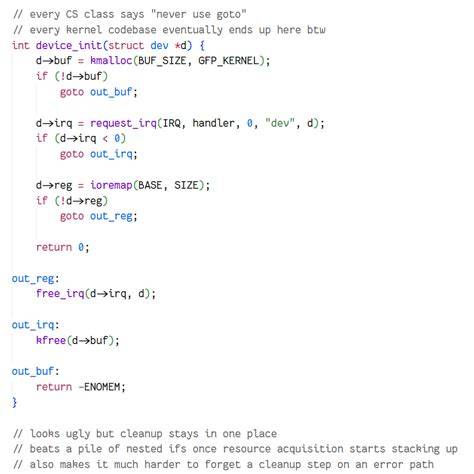 What is wrong with using goto duplicate