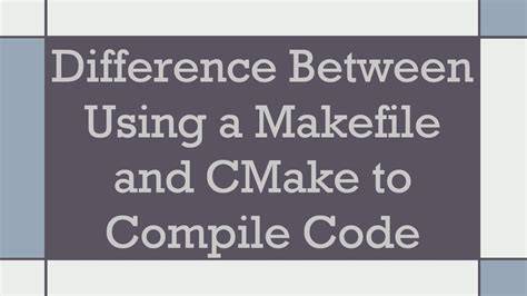 Whats the difference between  and  in Makefile