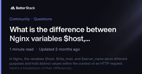 Whats the difference of host and httphost in Nginx