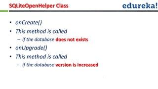 When does SQLiteOpenHelper onCreate  onUpgrade run