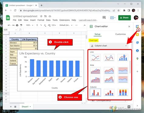 Where Is Chart Editor In Google Sheets