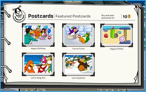 Where Is Postcard Catalog In Club Penguin