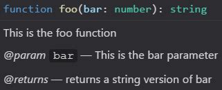 Where is the syntax for TypeScript comments documented