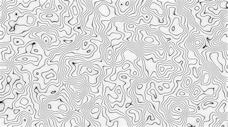 White Abstract Height Map Pattern Loop Animation
