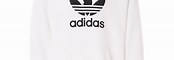 White Adidas Hoodie Logo