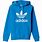 White and Blue Adidas Hoodie