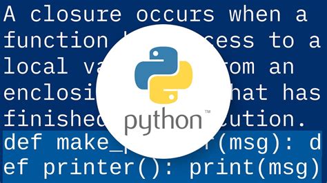 Why arent python nested functions called closures