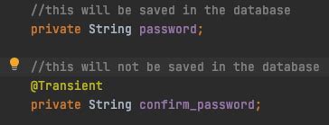 Why does JPA have a Transient annotation