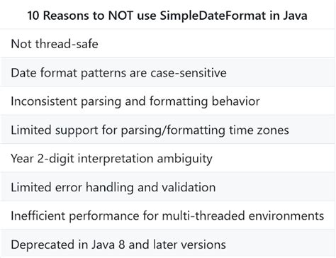 Why is Javas SimpleDateFormat not thread-safe duplicate