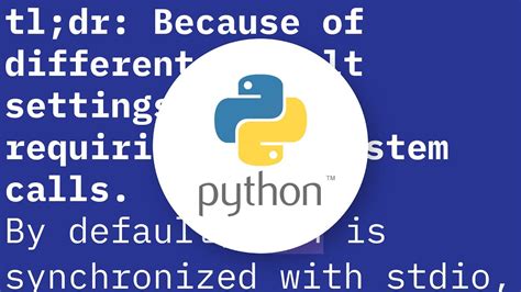 Why is reading lines from stdin much slower in C than Python