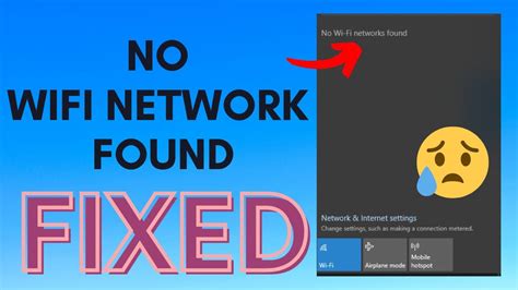 Wifi Network Not Found