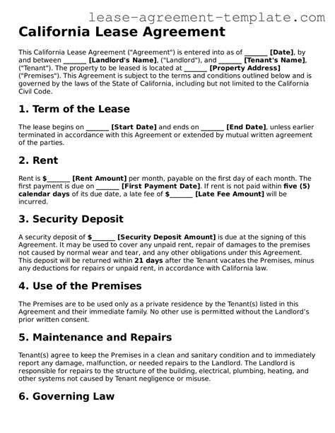 Will Template California