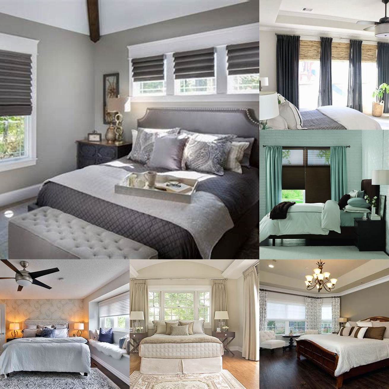 Window treatments to complete your bedrooms look
