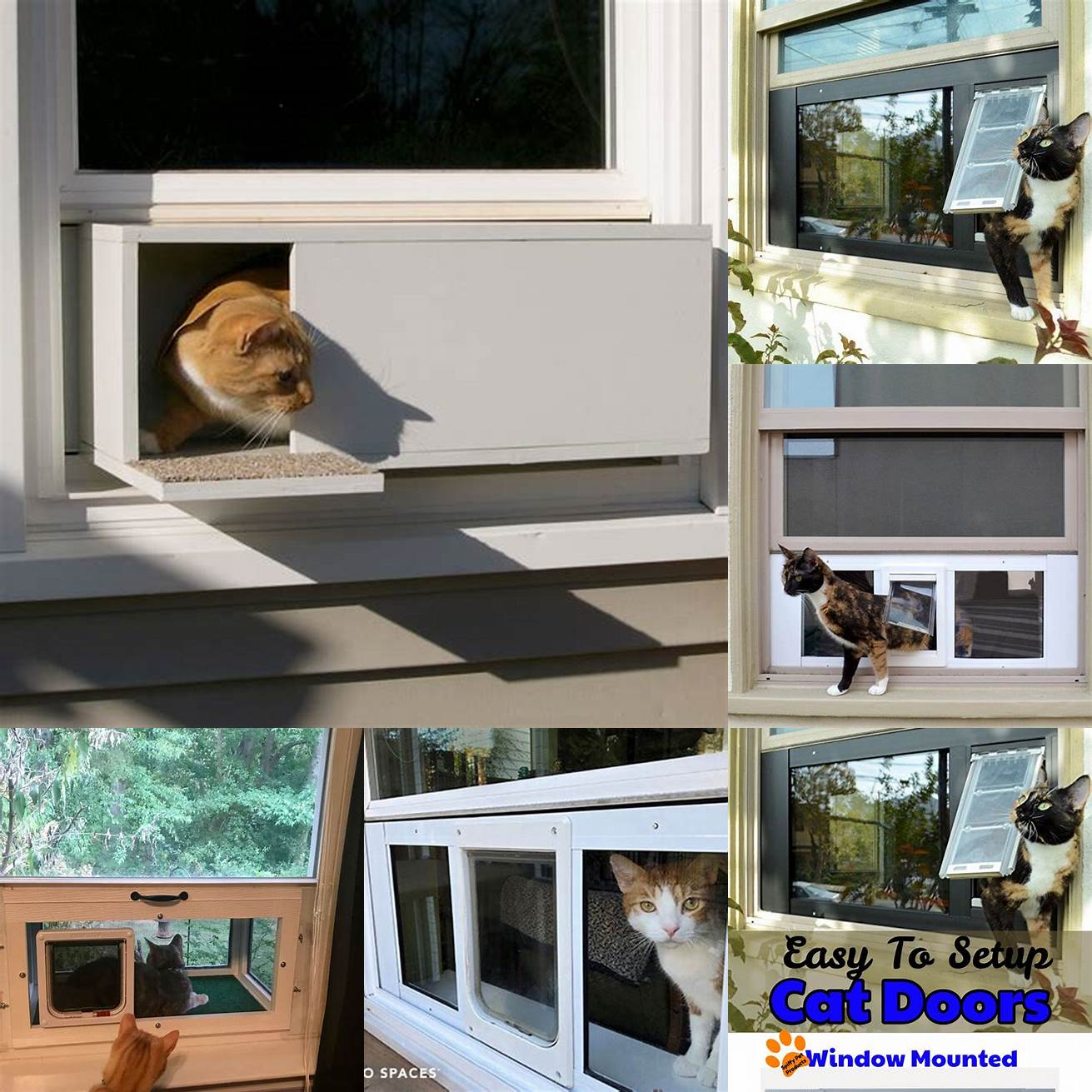 Window-Mounted Cat Door