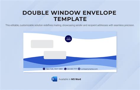 Windowed Envelope Letter Template