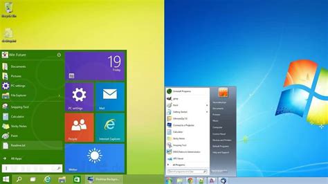 Windows 7 vs 8 GUI