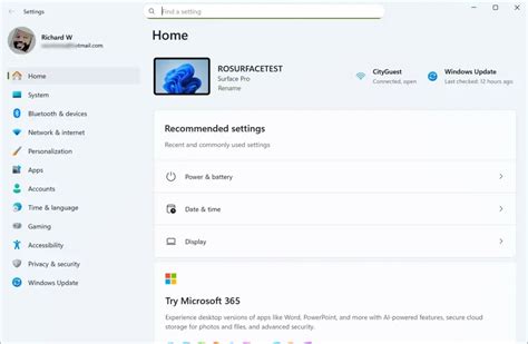 Windows Security Settings