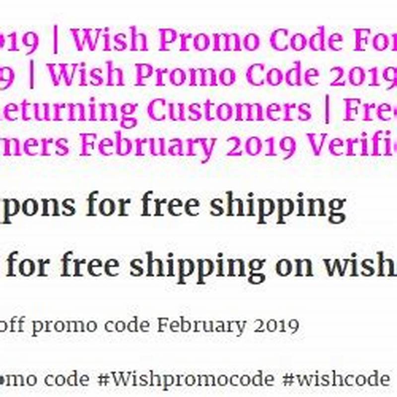 Wish Promo Code For Existing Users