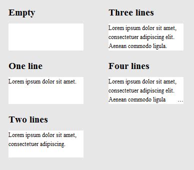 With CSS use  for overflowed block of multi-lines