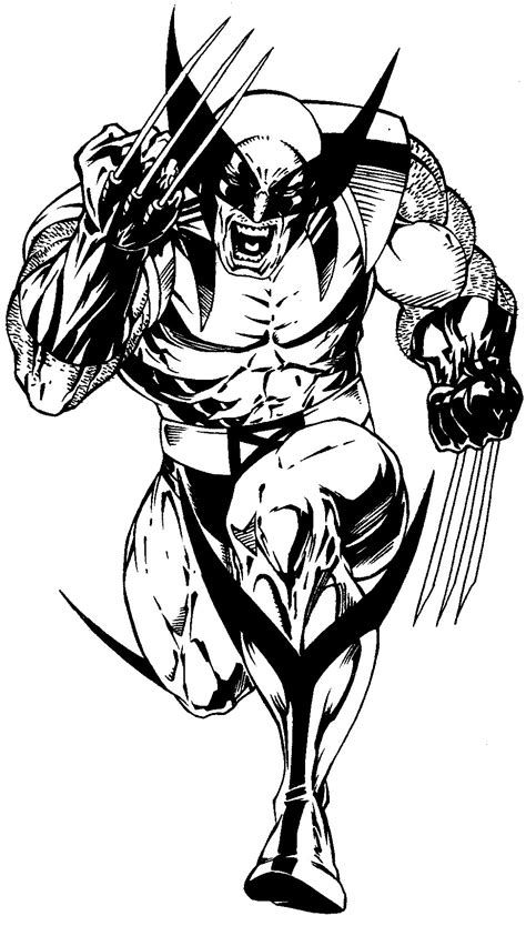 Wolverine Printable Coloring Pages