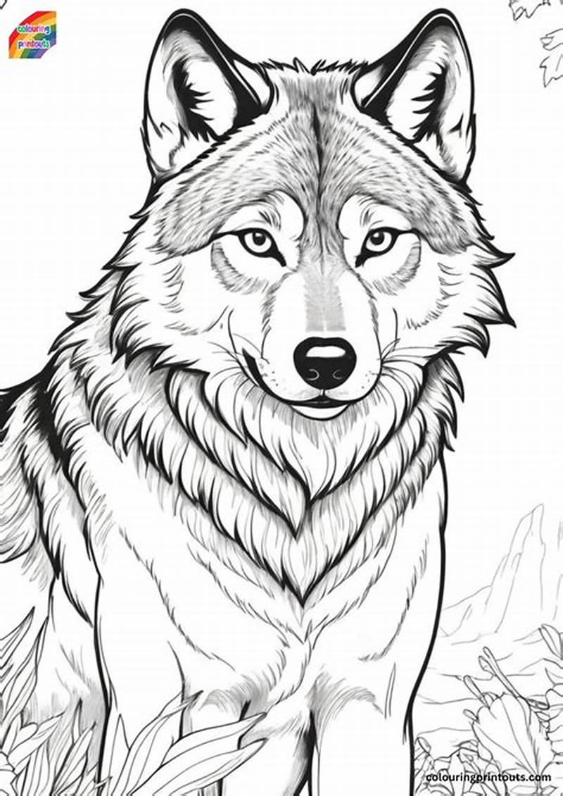 Wolves Coloring Pages