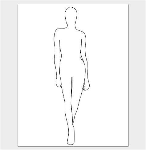 Woman Body Template
