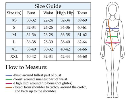 Women Hip Size Chart