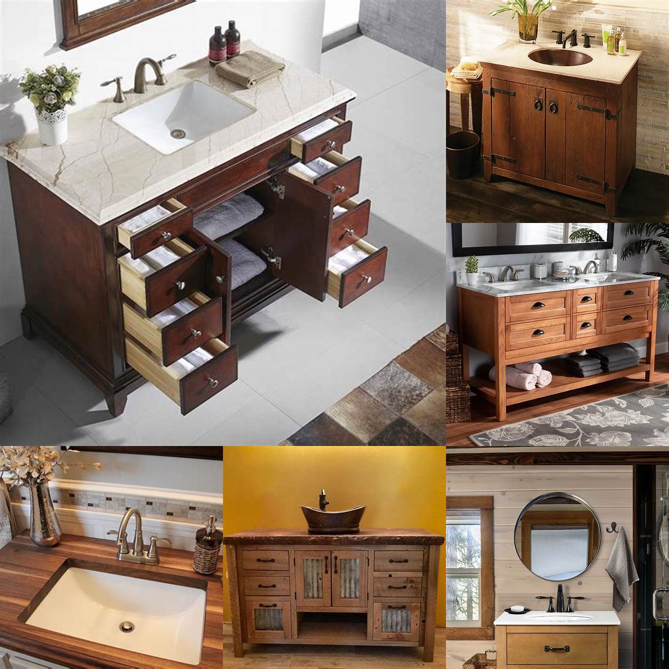 Wood A popular choice for bathroom vanity bases wood adds warmth and texture to your bathroom design However it requires regular maintenance to prevent water damage and warping